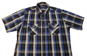 Airwalk Shirt Men's Multicolor Short Sleeve Plaid - Picture 1 of 10