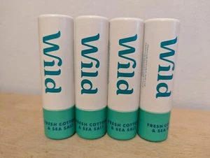 (4 PACK) WILD Fresh Cotton & Sea Salt Mini Travel Size Deodorant 16g - Picture 1 of 2