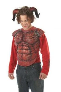 California Costumes Men's Demon Horns W/Teeth Costume Accessory One Size, Red - Picture 1 of 4