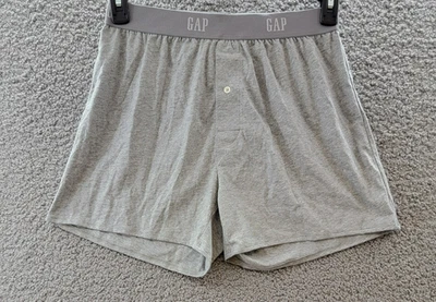Шорты-боксеры Gap стандартного покроя мужские S серые вересковый логотип эластичный пояс без застежек - Изображение 1 из 4