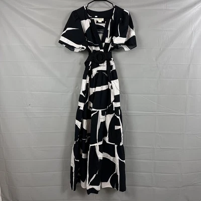 Maeve платье женщин большой Сомерсет макси черный белый подпоясанный богемное шик повседневный - Изображение 1 из 4