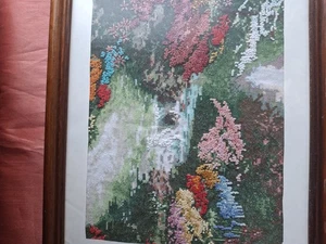 Cross Stitch Framed Picture Besides Still Water Design 12 × 15 ins - Picture 1 of 3