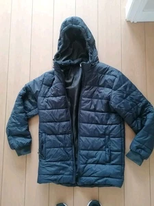Men's Black Joma Long Puffer Training Jacket, Size M - Picture 1 of 14