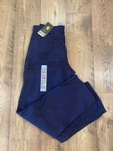 NWT Carhartt Pants FRB159-DNY Men's 32x34 Flame Resistant Carpenter CAT 2 Blue - Picture 1 of 4