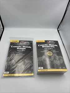 100 Pack BCW Golden Age Comic Book Bags And Boards Acid Free - Picture 1 of 8