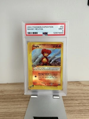 2002 Pokemon Magby Reverse Holo Expedition 17/165 PSA 9 New Cert - Image 1 of 2