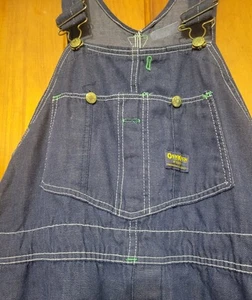 Vintage Osh Kosh B'Gosh Denim Overalls Mens 60" L X 44" W Size Large - Picture 1 of 10