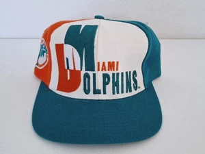 Vintage 90's Pro Line AJD NFL Miami Dolphins Snapback Hat Deadstock Free S&H - Picture 1 of 7