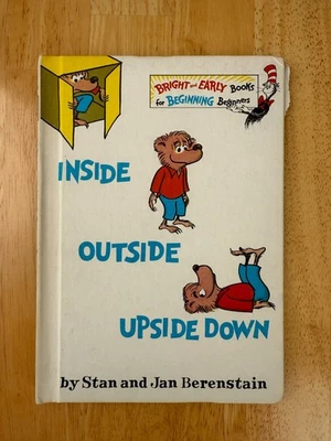 First Edition Inside Outside Upside Down Berenstain Bears VINTAGE 1968 - Image 1 of 2