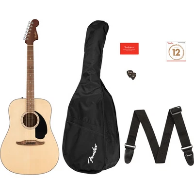 Fender California Standard Redondo Pack - Tapa de abeto, golpeador negro, natural Foto 1 de 4