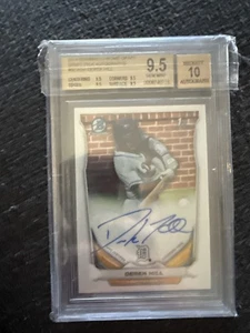 2014 Bowman Draft Chrome Pick Derek Hill Auto RC BGS 9.5 Gem Mint 💎 10 Auto 🔥 - Bild 1 von 1