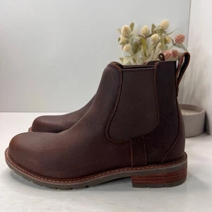 Ariat Wexford Chelsea Waterproof Pro Leather Boots Brown Men's 10D Tried On - Picture 1 of 11