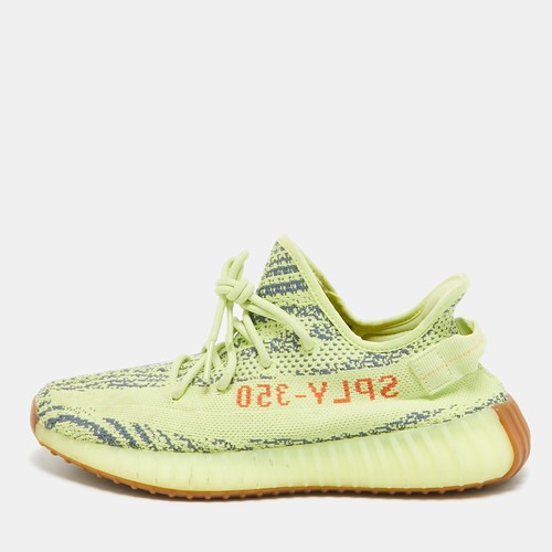 Sneakers Yeezy x Adidas Giallo Maglia Tessuto Boost 350 V2 Semi Frozen Giallo Taglia
