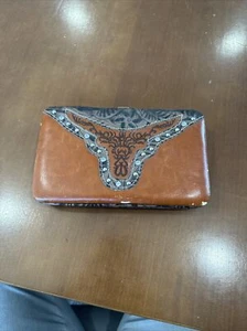Montana West Strass Geldbörse braun Clutch kleiner Versandschaden - Bild 1 von 12