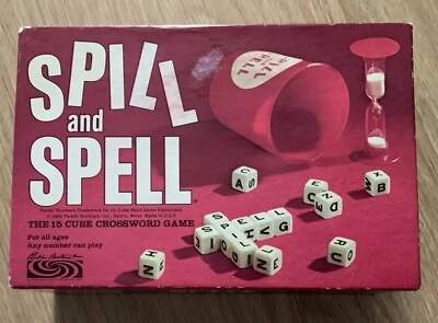 Vintage 1966 Spill and Spell Game - Complete Except For Game Rules Sheet - Image 1 of 4
