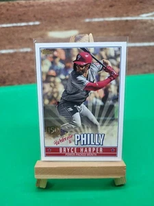 2019 Topps BH-16 WELCOME TO PHILLY Phillies Bryce Harper 150th Stamp 026/150 - Picture 1 of 2