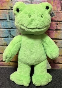 Build a Bear 16 Zoll frühlingsgrüner Frosch Plüschtier Sammlerstück neu mit Etikett - Bild 1 von 9
