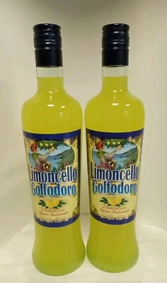 🍋🍋🍋 goldig golfig zitroniger Golfodoro Limoncello Zitronenlikör 2xFl - Bild 1 von 4