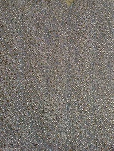 12 Silver Mardi Gras Beads Necklaces Party Favors Metallic 1 Dozen Lot - Picture 1 of 2