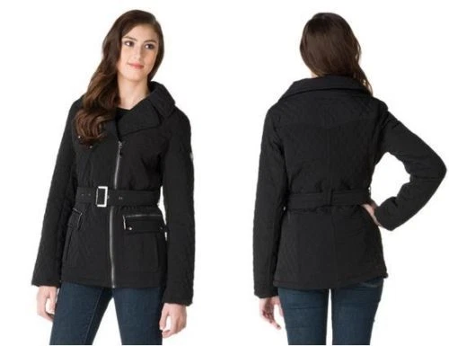 Mini jaqueta acolchoada Blank Noir preta tamanho grande nova - Imagem 1 de 1