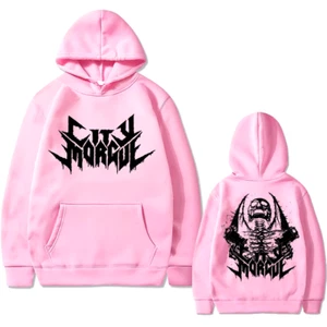 Rapper Zillakami Sosmula City Morgue Double Sided Print Hoodie Skelett Grafik  - Bild 1 von 24