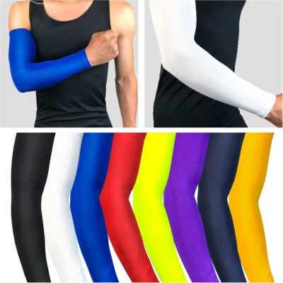 One Pair Arm Sleeve Basketball Running Sports UV Sun Protection Protective Gear - Bild 1 von 4