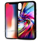 ( For Iphone Xs Max ) Back Case Cover Aj11195 Tie Die Rainbow