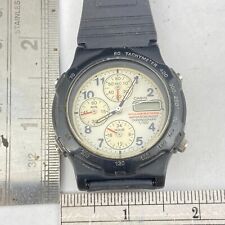 Casio Illuminator 1325 Chronograph Sub- second Watch For Parts & Repair K027