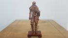 Carved Ancient Warrior man home decor art handmade boxwood statue ornament