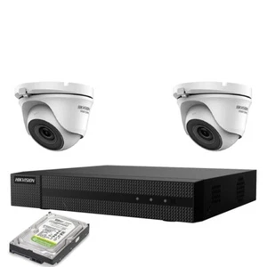 KIT VIDEOSORVEGLIANZA IP POE 2 TELECAMERE HIKVISION NVR 4 MPX 4K HD 1TB