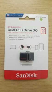 Sandisk Dual-USB Drive 3.0-32GB - Picture 1 of 2