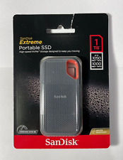 SanDisk Extreme 1TB, USB-C Portable External SSD - Black (SDSSDE61-1T00-AT)