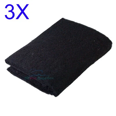 AQUANEAT Aquarium Activated Carbon Filter Media Pad for Fish Tank 36" 3 Packs