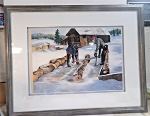 Original Pastell Kunst SIGNIERT GERAHMT MATTIERT 22" x 17,5" WINTERWÄRME Ethelyn 2004 - Bild 1 von 9