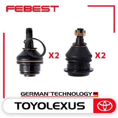 JUNTA ESFÉRICA DE BRAÇO DE CONTROLE DIANTEIRO PARA TOYOTA 4RUNNER 2003-2009 CONJUNTO 4 PEÇAS QUALIDADE OEM - Imagem 1 de 2