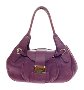 JIMMY CHOO lila Leder Rhona Hobo Tasche EUC - Bild 1 von 9
