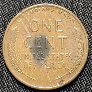 1949-S Lincoln Wheat Penny Error Defective Broken Planchet Cent Annealed Severe - Picture 1 of 11