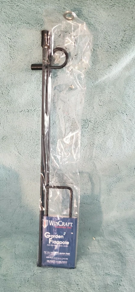 Asta de bandera de jardín WinCraft para banderas de 12,5" x 18" fácil montaje sin necesidad de herramientas Foto 1 de 1