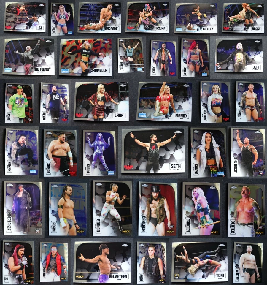 2020 Topps Chrome Complete Your Set You U Pick WWE Wrestling Cards 1-100 - Image 1 of 1