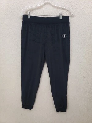 Champion Boys Sweatpants Extra Large Black Velvet Pull On Tapered Leg Jogger - Image 1 of 4