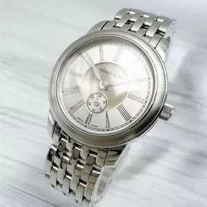 Tiffany Mark Round Watch for Women, Small Seconds, SS - Picture 1 of 5