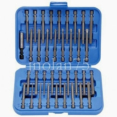 36 Piece 3" Long Screwdriver Bit Set Hex, Pozi, Torx, Tamperproof 1/4" Hex Shank - Image 1 of 4