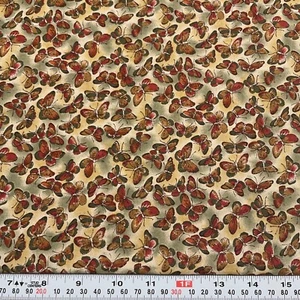 Butterfly Lane by Diane George for Clothworks Cotton Fabric Remnant 14" x 44" - Picture 1 of 2