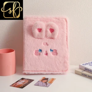A5 Plush Binder Book Photos Album 10 Pages Photocard Collect Cute Idol Journal C - Picture 1 of 1