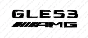 Trunk Black Emblems Badges Logos Letters for GLE53 AMG W166 W167 - Bild 1 von 9