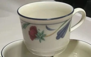 LENOX POPPIES ON BLUE Chinastone Coffee Tea CUP Retired (Priced Per Cup) - Picture 1 of 5