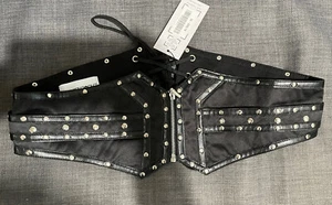 NWT Studded Black Corset Inspired Belt Size US14 - Picture 1 of 2