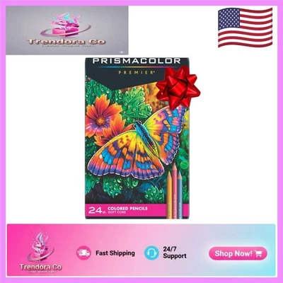 Professional Thick Lead Colored Pencil Set - 24 Assorted Colors for Artists - Image 1 of 4