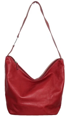 Vintage Lauren Ralph Lauren Red Leather Drop Shoulder Slouch Hand Bag - Image 1 of 4