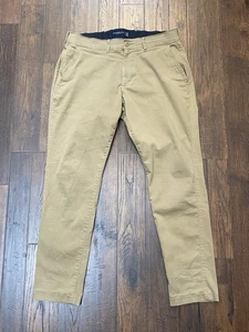 Abercrombie & Fitch Athletic Slim Chino Pants Mens 32x30 Khaki - Picture 1 of 11